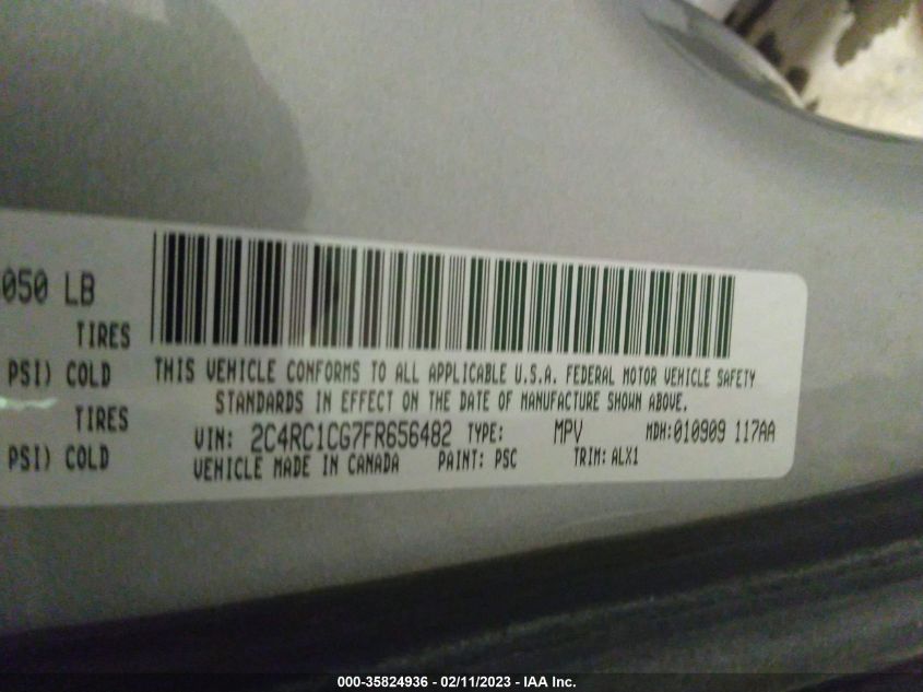 2015 CHRYSLER TOWN & COUNTRY TOURING-L - 2C4RC1CG7FR656482