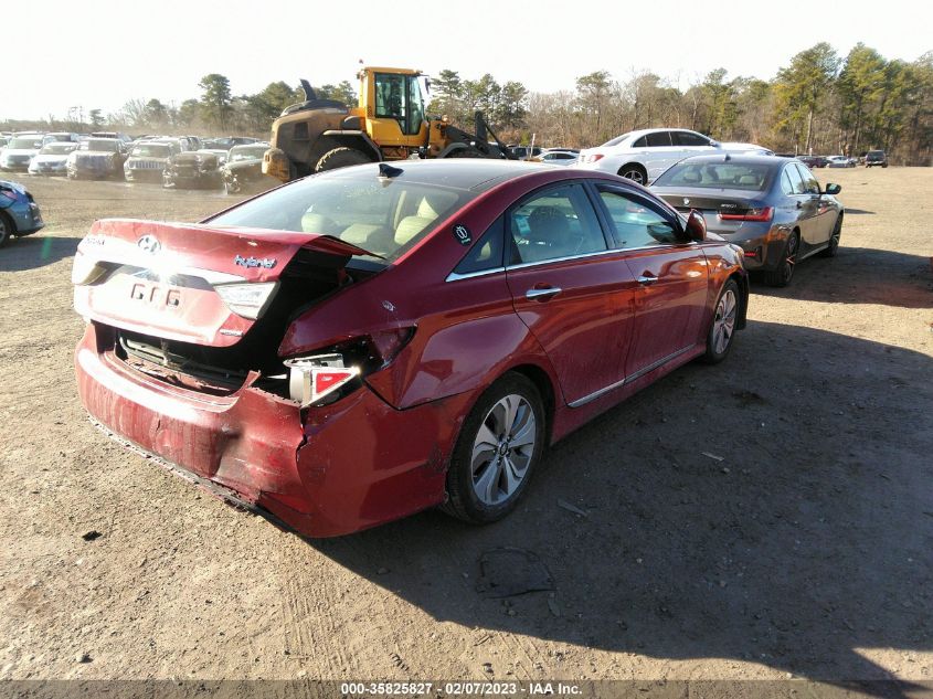 2015 HYUNDAI SONATA HYBRID LIMITED - KMHEC4A44FA135650