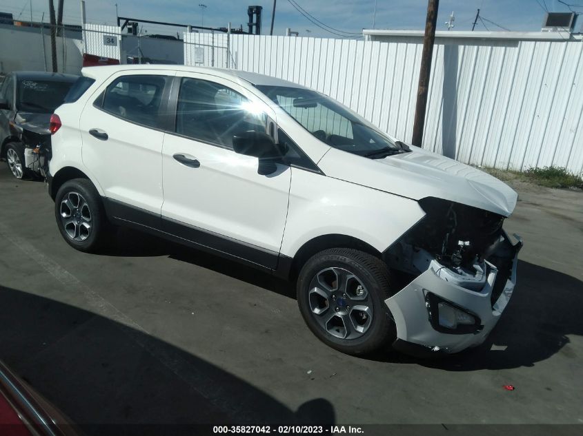 2022 FORD ECOSPORT S - MAJ6S3FL9NC468893