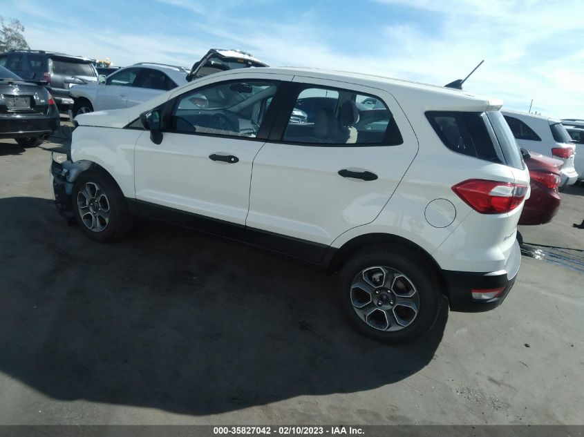 2022 FORD ECOSPORT S - MAJ6S3FL9NC468893