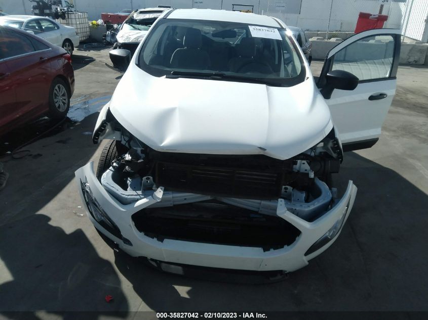 2022 FORD ECOSPORT S - MAJ6S3FL9NC468893