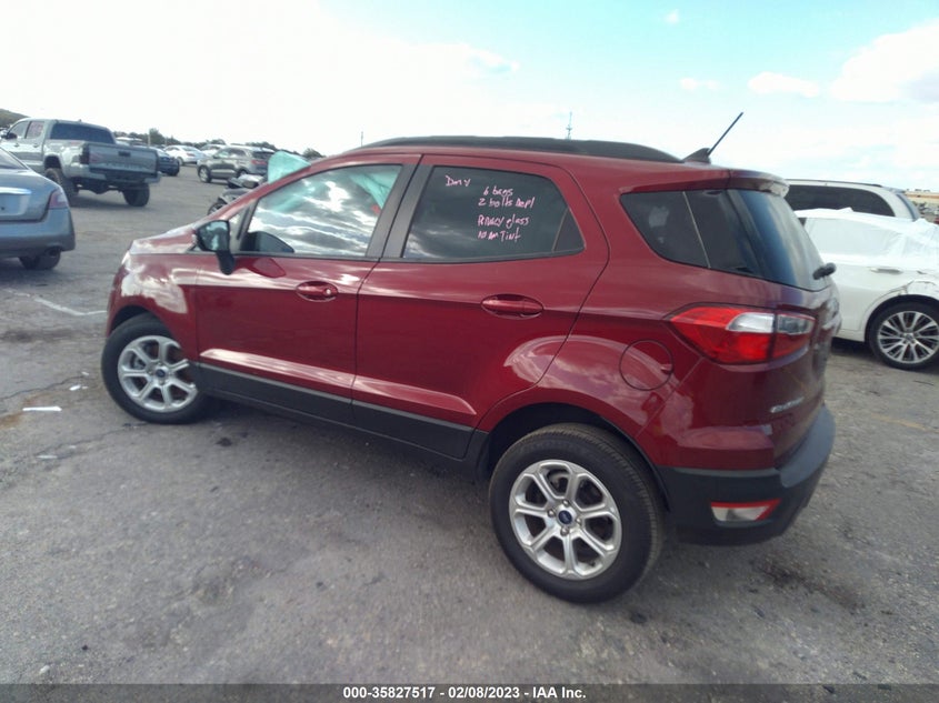 VIN MAJ3S2GE6MC450007 2021 FORD ECOSPORT SE