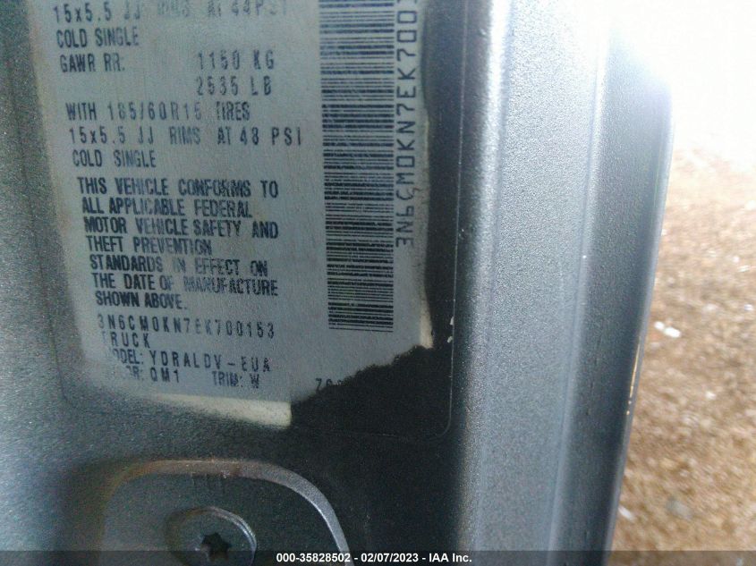 2014 NISSAN NV200 S 3N6CM0KN7EK700153