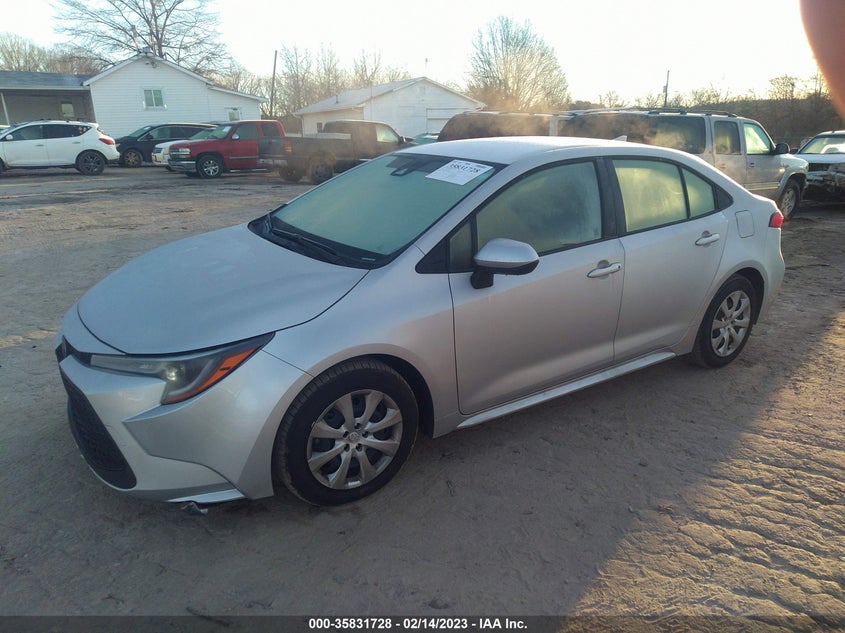 VIN JTDEPMAE9N3007571 2022 TOYOTA COROLLA LE