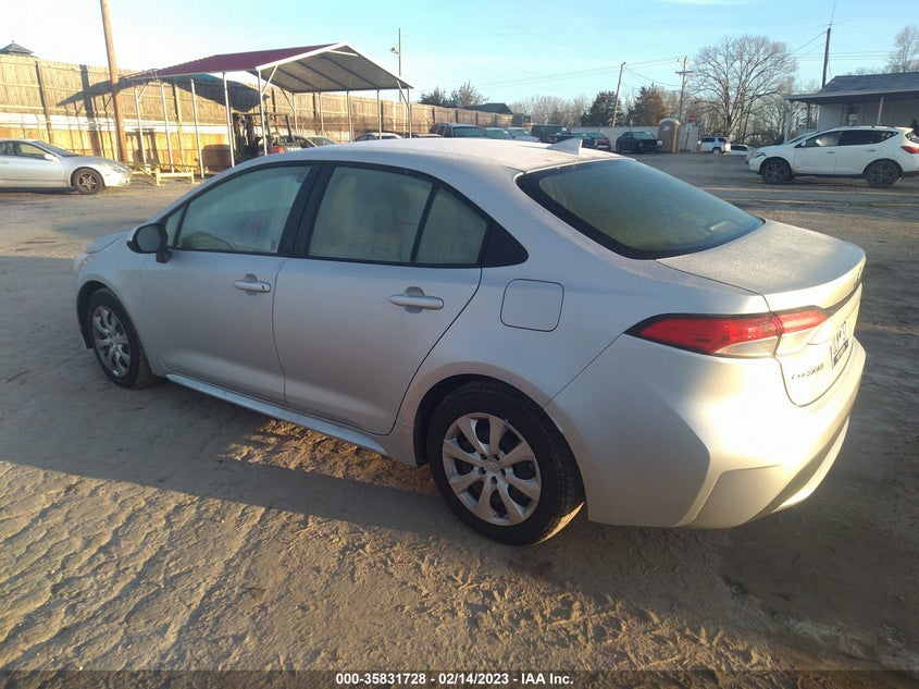 VIN JTDEPMAE9N3007571 2022 TOYOTA COROLLA LE