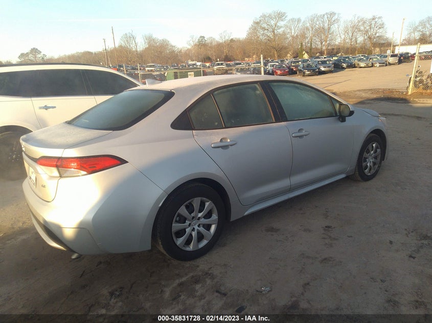 VIN JTDEPMAE9N3007571 2022 TOYOTA COROLLA LE
