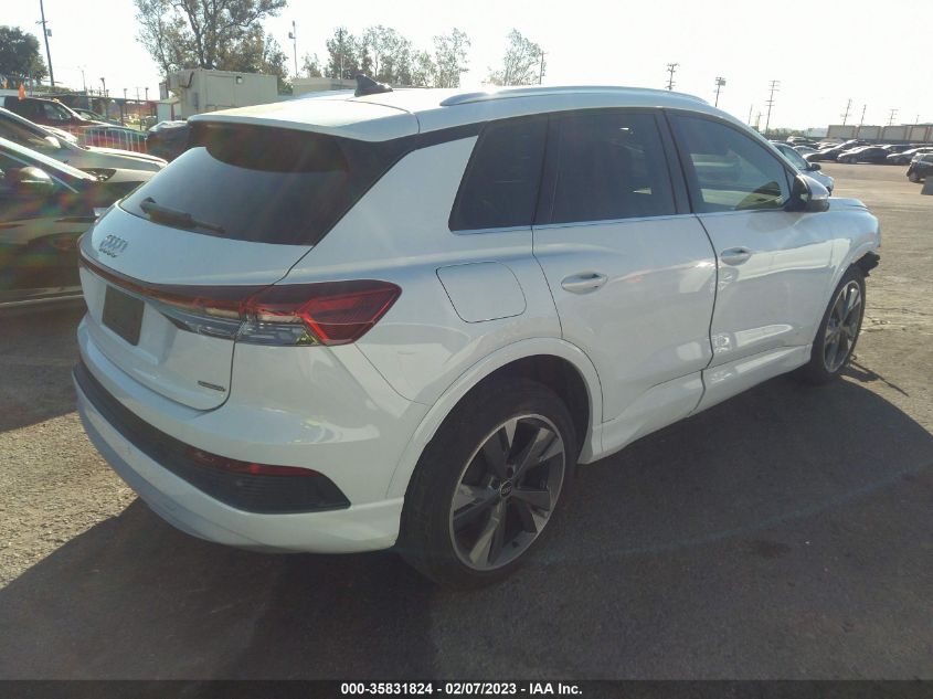 2022 AUDI Q4 E-TRON PREMIUM PLUS WA1H2BFZ7NP014646