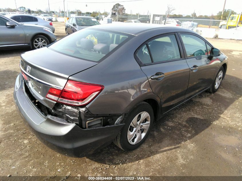 2013 HONDA CIVIC SDN LX 19XFB2F52DE256494