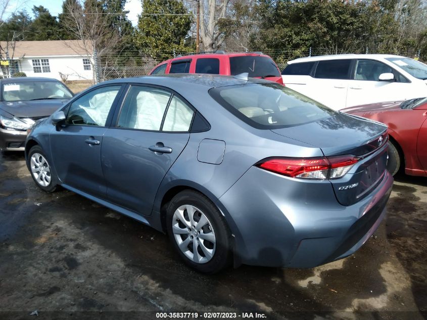 VIN JTDEPMAE2N3003099 2022 TOYOTA COROLLA LE