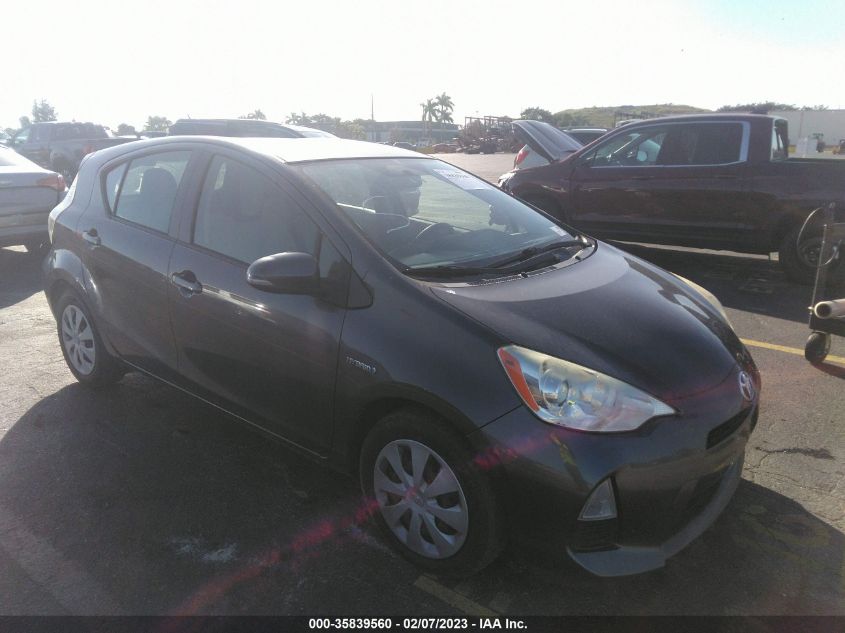 2013 TOYOTA PRIUS C ONE/TWO/THREE/FOUR - JTDKDTB36D1553211