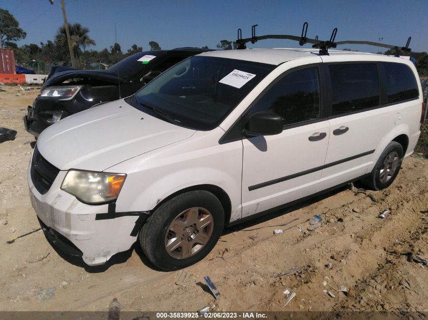 2013 RAM CARGO VAN TRADESMAN 2C4JRGAGXDR636306