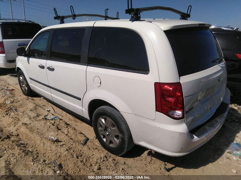 2013 RAM CARGO VAN TRADESMAN 2C4JRGAGXDR636306