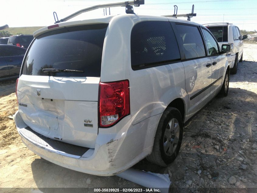 2013 RAM CARGO VAN TRADESMAN 2C4JRGAGXDR636306