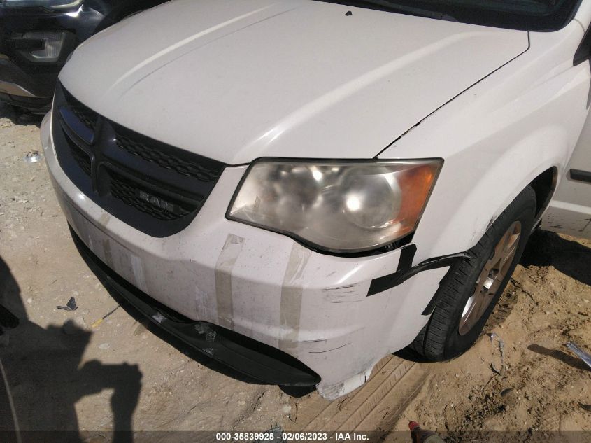 2013 RAM CARGO VAN TRADESMAN 2C4JRGAGXDR636306