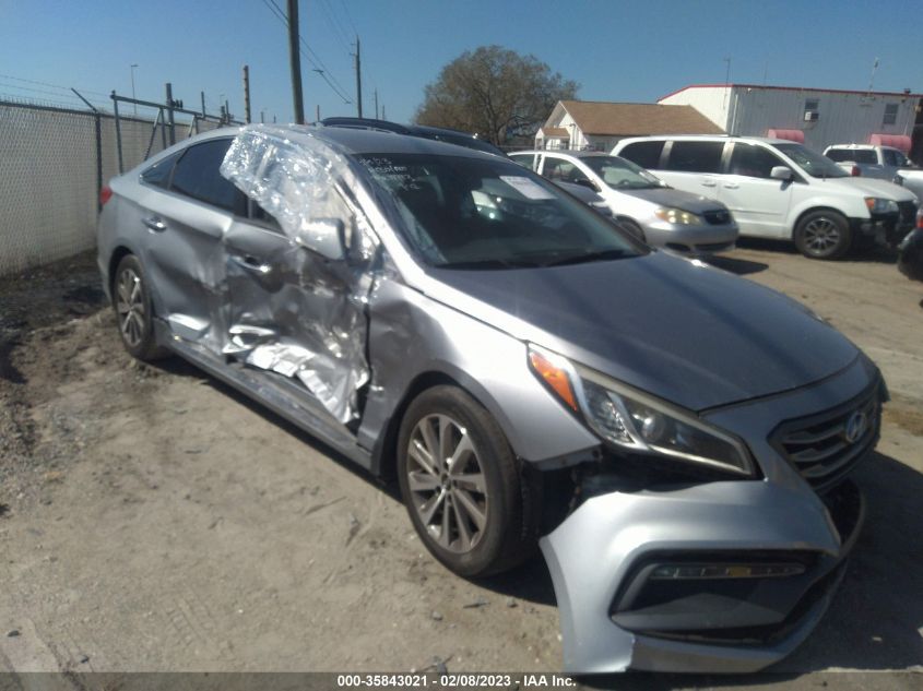 2015 HYUNDAI SONATA 2.4L SPORT - 5NPE34AF5FH181874