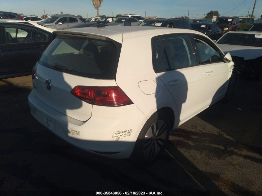 2016 VOLKSWAGEN E-GOLF SE WVWKP7AUXGW910681