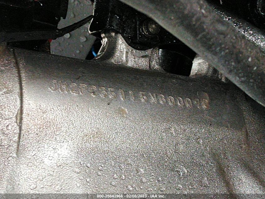 2005 HONDA CBR600 F4 JH2PC35115M600090