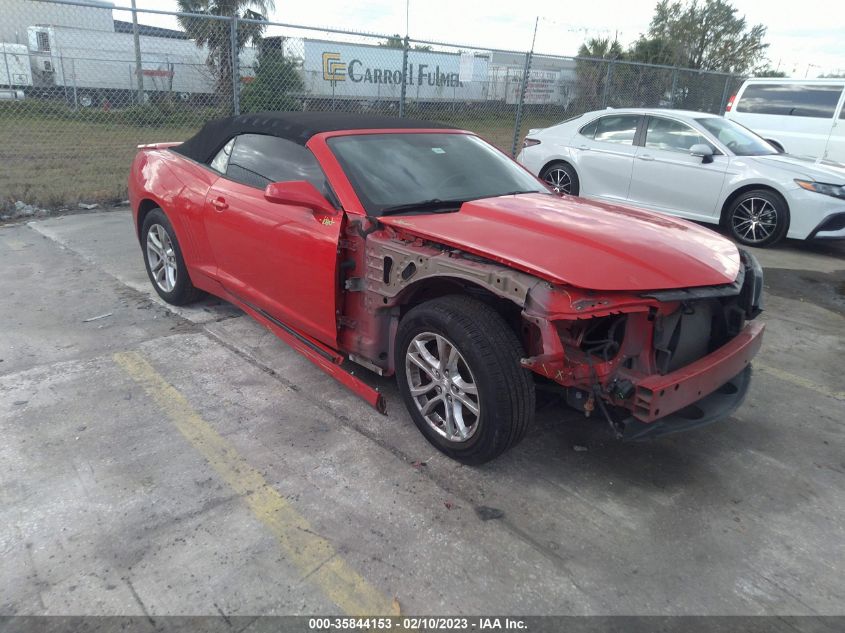 2015 CHEVROLET CAMARO LT - 2G1FD3D32F9143608