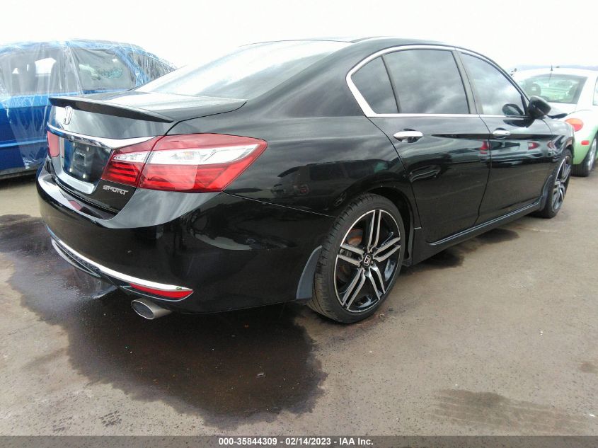 2016 HONDA ACCORD SEDAN SPORT - 1HGCR2F54GA074433