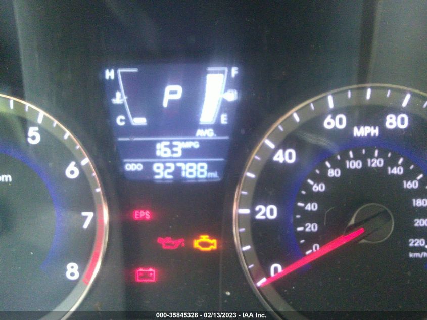 2013 HYUNDAI ACCENT GLS - KMHCU4AE1DU284896