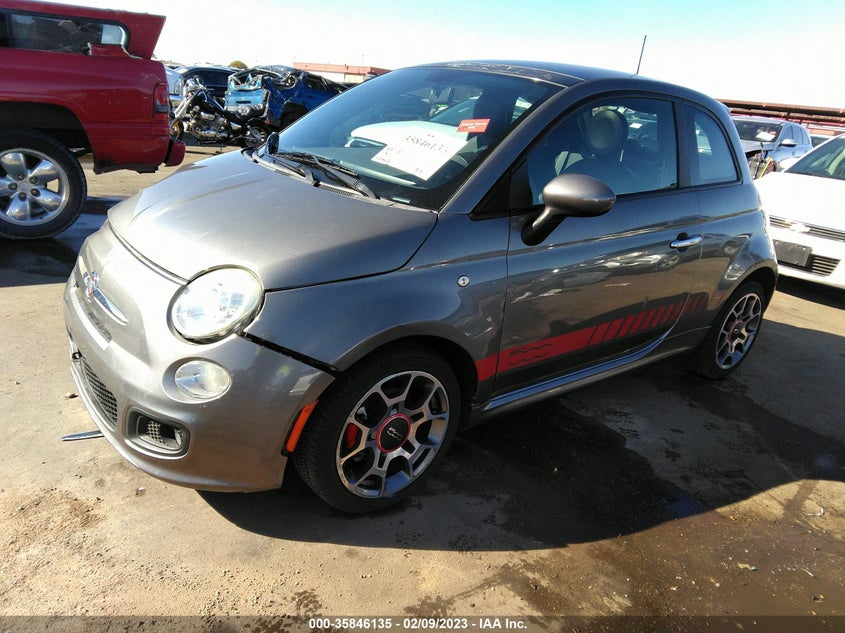 2012 FIAT 500 VIN: 3C3CFFBR3CT100454