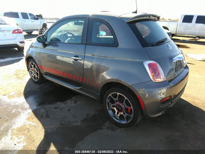2012 FIAT 500 VIN: 3C3CFFBR3CT100454