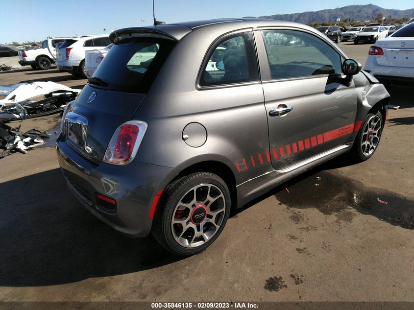 2012 FIAT 500 VIN: 3C3CFFBR3CT100454