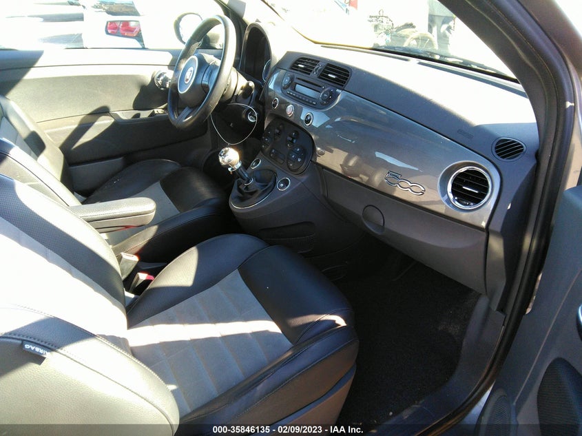 2012 FIAT 500 VIN: 3C3CFFBR3CT100454