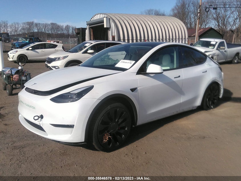 VIN 7SAYGDEF3NF455388 2022 TESLA MODEL Y PERFORMANCE