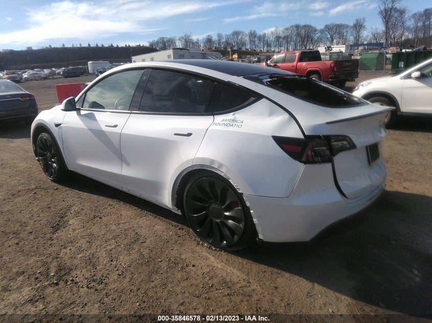 VIN 7SAYGDEF3NF455388 2022 TESLA MODEL Y PERFORMANCE