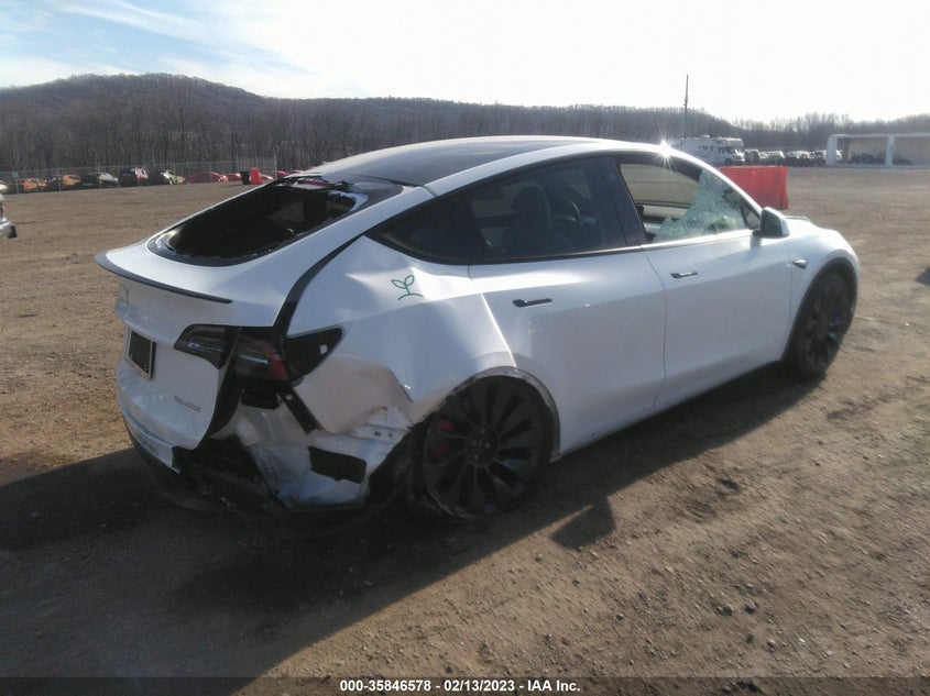 VIN 7SAYGDEF3NF455388 2022 TESLA MODEL Y PERFORMANCE