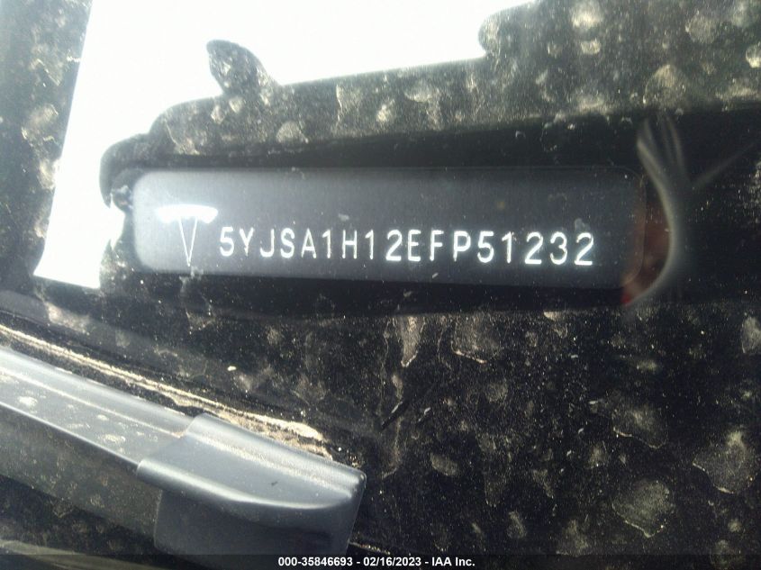 2014 TESLA MODEL S 60 KWH BATTERY/P85 - 5YJSA1H12EFP51232
