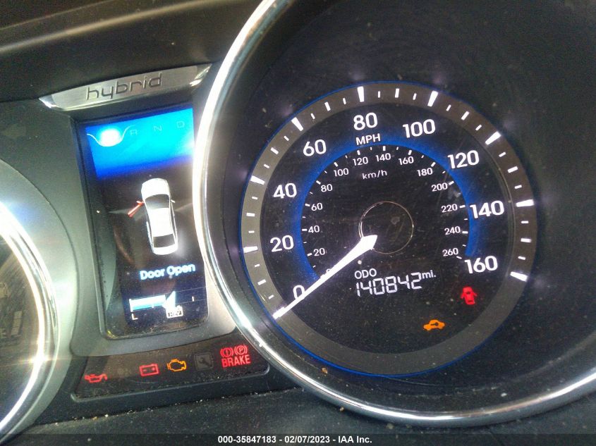 2013 HYUNDAI SONATA HYBRID - KMHEC4A47DA064893