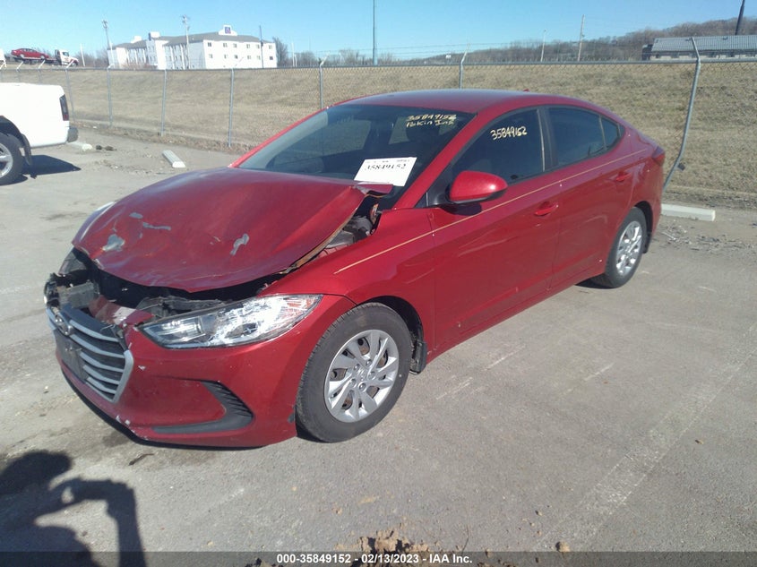 VIN KMHD74LFXHU364981 2017 HYUNDAI ELANTRA SE