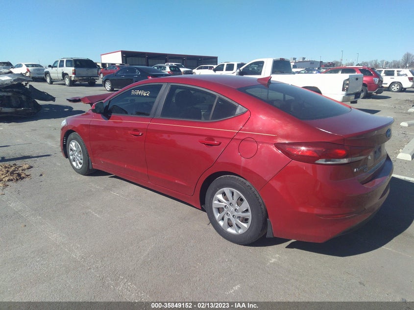 VIN KMHD74LFXHU364981 2017 HYUNDAI ELANTRA SE