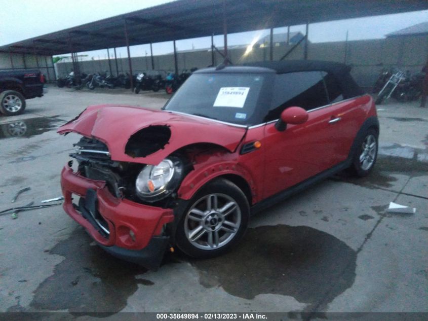 2013 MINI COOPER CONVERTIBLE WMWZN3C50DT135532