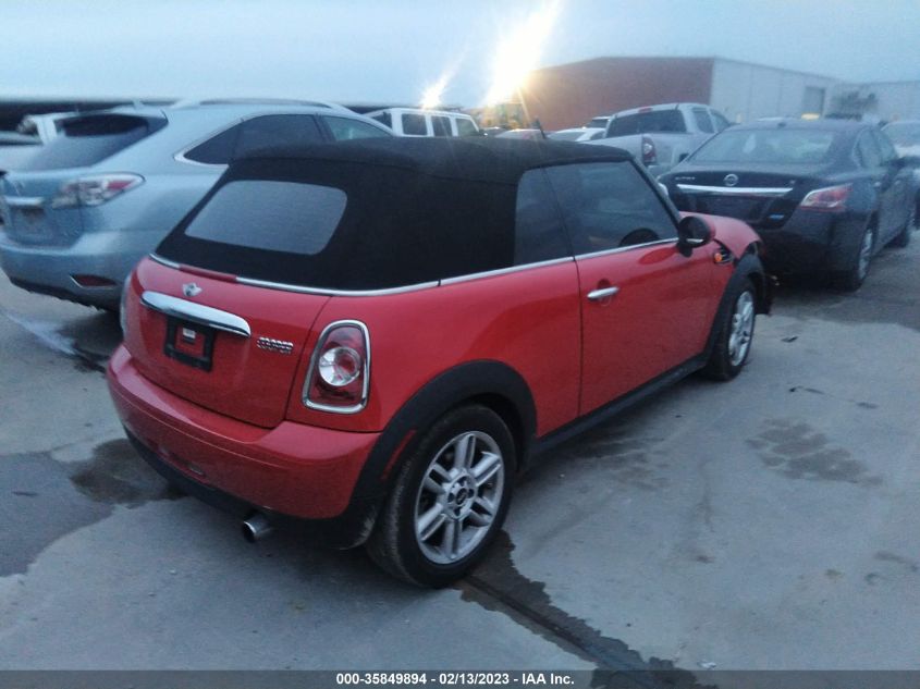 2013 MINI COOPER CONVERTIBLE WMWZN3C50DT135532
