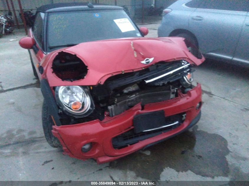 2013 MINI COOPER CONVERTIBLE WMWZN3C50DT135532
