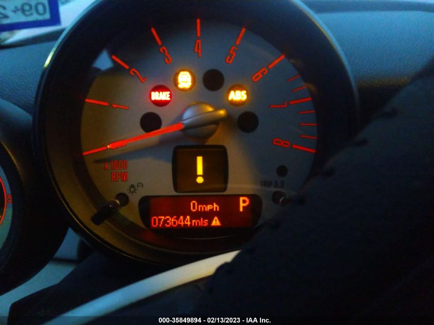 2013 MINI COOPER CONVERTIBLE WMWZN3C50DT135532