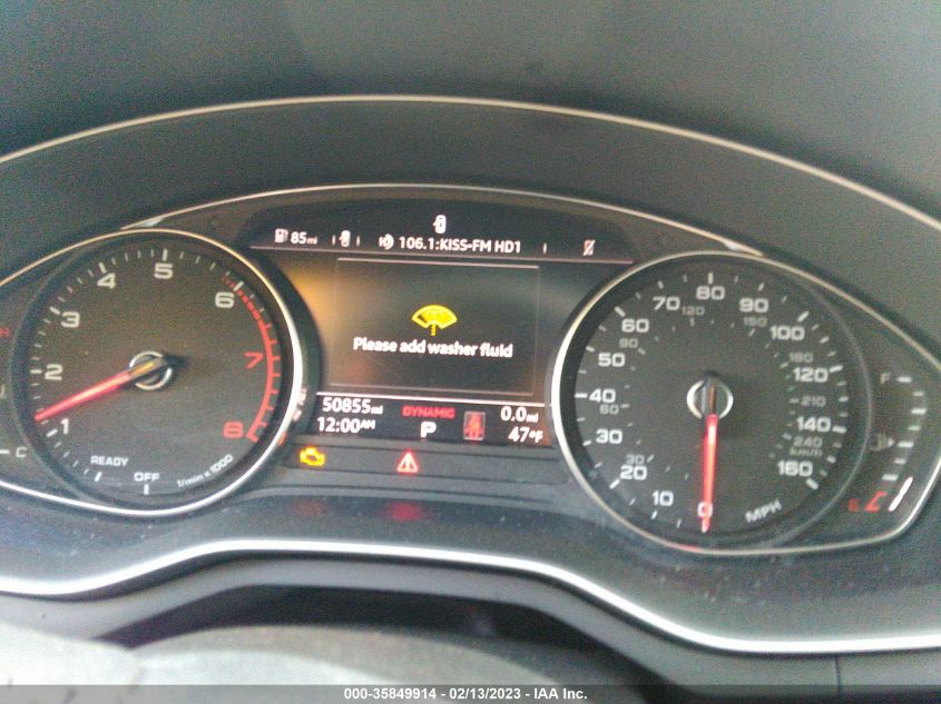 2019 AUDI A4 PREMIUM/TITANIUM PREMIUM - WAUGMAF45KN007080