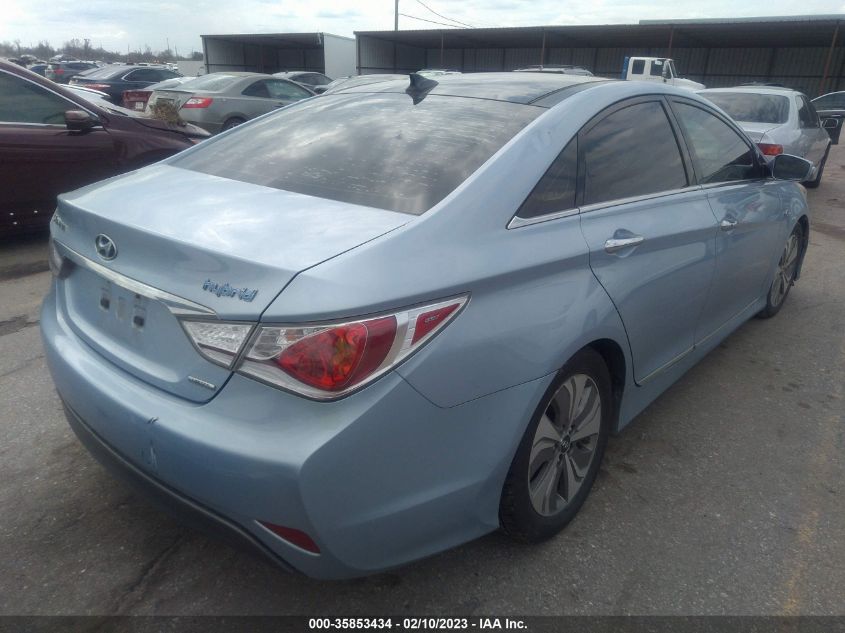 2013 HYUNDAI SONATA HYBRID LIMITED - KMHEC4A49DA085440