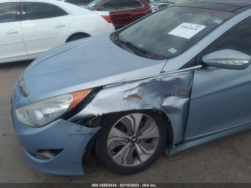 2013 HYUNDAI SONATA HYBRID LIMITED - KMHEC4A49DA085440