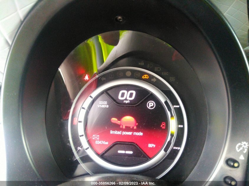 2013 FIAT 500E BATTERY ELECTRIC 3C3CFFGE6DT753531