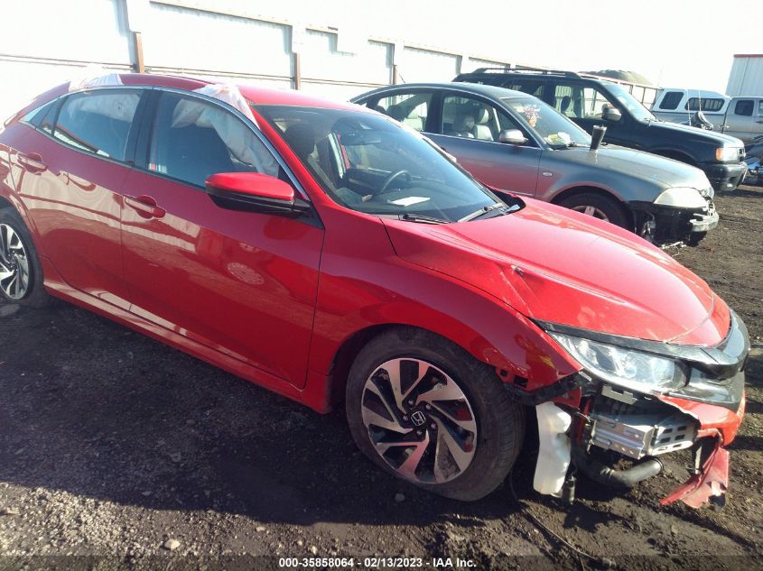 SHHFK7H3XKU406236 HONDA CIVIC HATCHBACK LX 2019