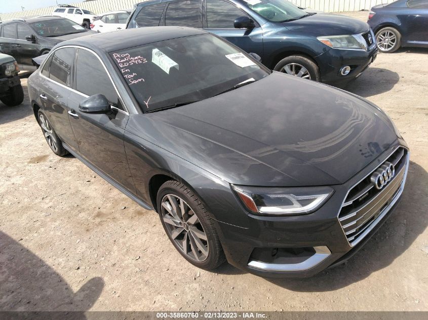 2022 AUDI A4 SEDAN PREMIUM - WAUABAF49NA006232
