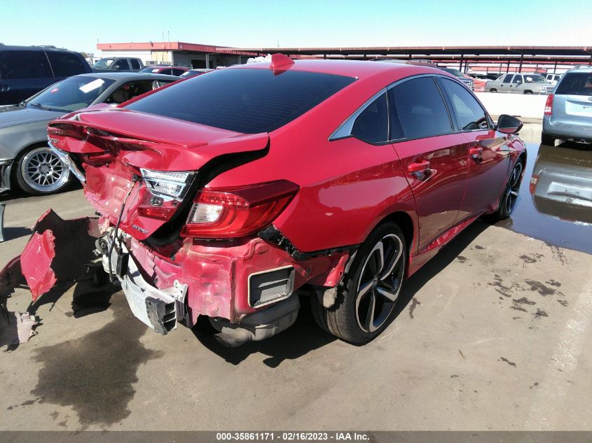 2020 HONDA ACCORD SEDAN SPORT - 1HGCV1F32LA061596