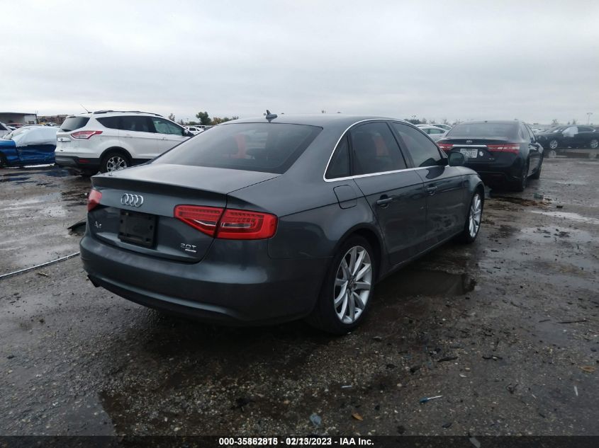 2013 AUDI A4 PREMIUM PLUS - WAUHFAFL1DN008347
