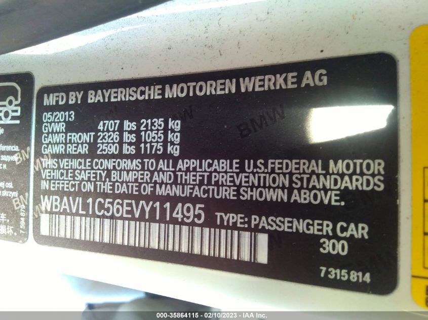 2014 BMW X1 XDRIVE28I - WBAVL1C56EVY11495