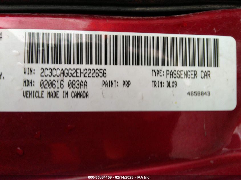 2014 CHRYSLER 300 300S - 2C3CCAGG2EH222656