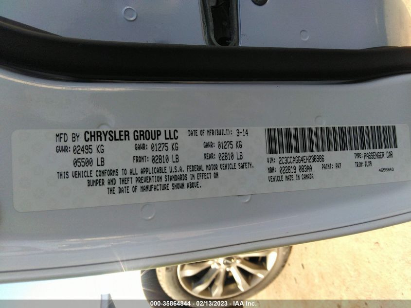 2014 CHRYSLER 300 300S - 2C3CCAGG4EH238986
